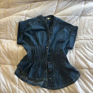 Anthropologie Blue Denim Shirt